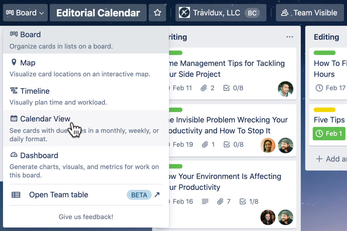 Trello-CalendarToggle