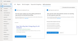 Microsoft Advertising : de nouvelles suggestions d’annonces appliquées automatiquement