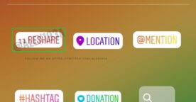 Instagram teste un sticker pour les posts repartagés dans les stories