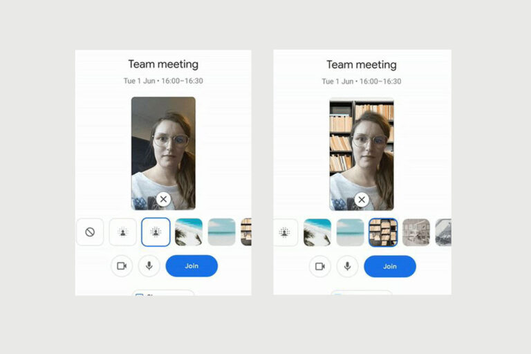Google Meet sur Android comment remplacer son arrièreplan