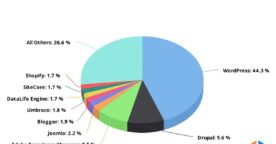 WordPress domine les CMS avec 44 % de parts de marché