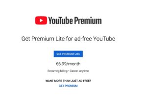 YouTube lance un abonnement Premium Lite, moins cher et sans publicité