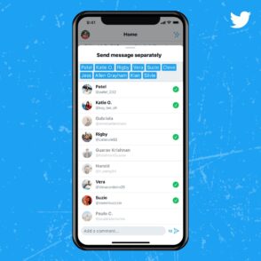 Twitter : envoyez un message séparément à 20 personnes en même temps