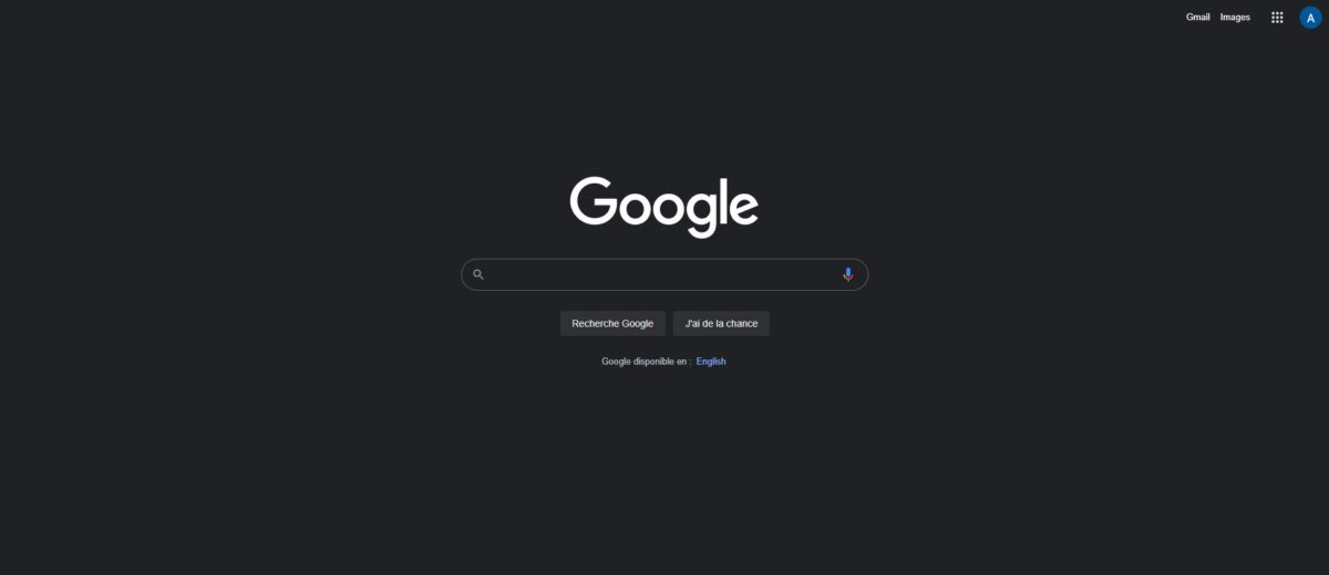 Google Search comment activer le dark mode sur desktop