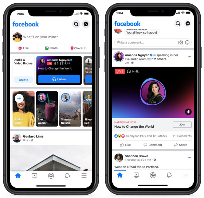 Facebook lance les Live Audio Rooms en France et dans le monde entier