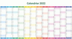Calendrier 2022 à imprimer : jours fériés, vacances, numéros de semaine…