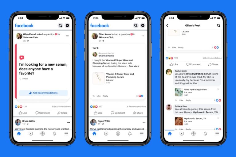 Facebook lance des nouveautés pour les groupes boutiques en ligne