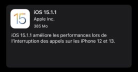 Apple corrige les problèmes d’appel sur iPhone 12 et 13 avec la mise à jour iOS 15.1.1