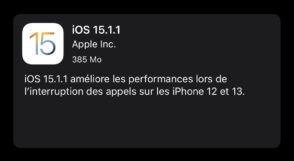 Apple corrige les problèmes d’appel sur iPhone 12 et 13 avec la mise à jour iOS 15.1.1