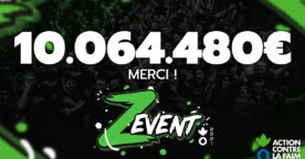 Z Event : les gamers récoltent 10 millions d’euros au profit d’Action contre la Faim