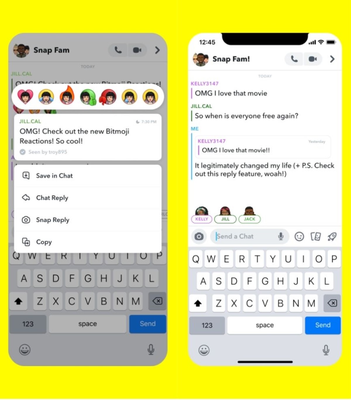 Snapchat Comment Utiliser Les Réactions Bitmoji Pour Les Messages 6300