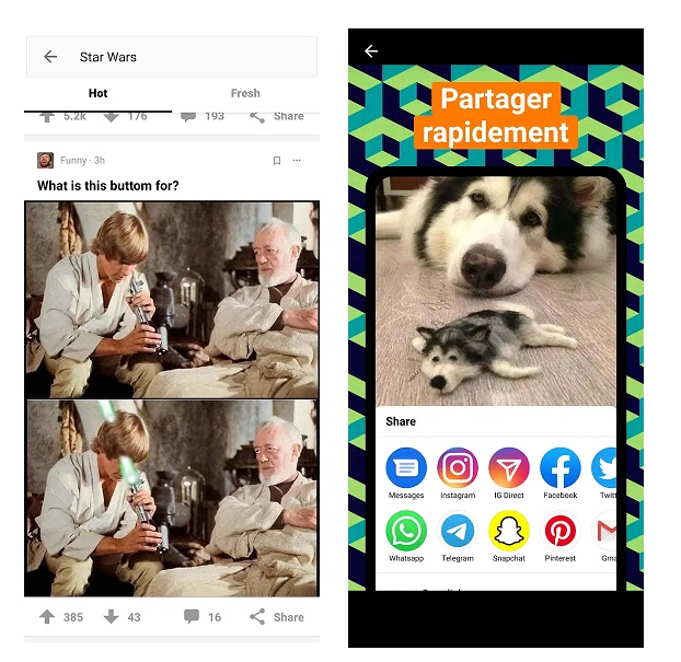 9GAG application mobile