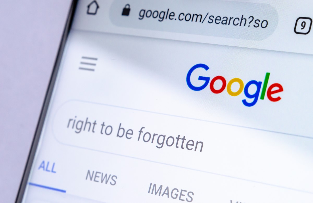 right to be forgotten Google approach