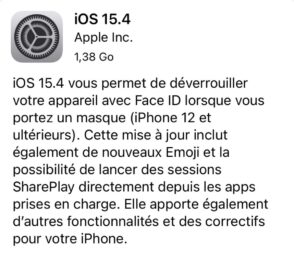 iPhone : iOS 15.4 est enfin disponible, voici la liste des nouveautés