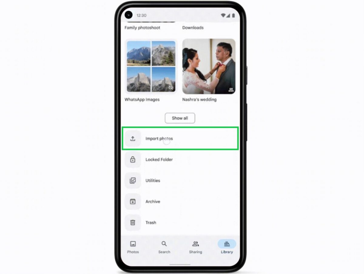 google-photos-importation-option