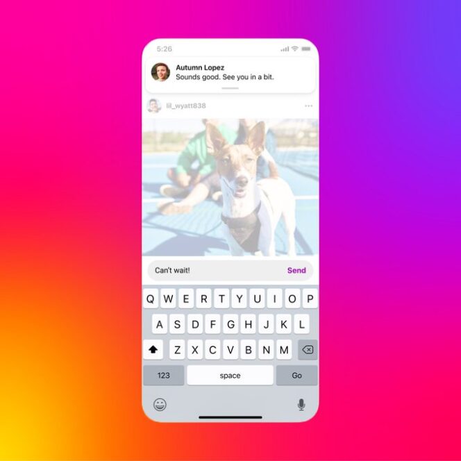 Messages Instagram