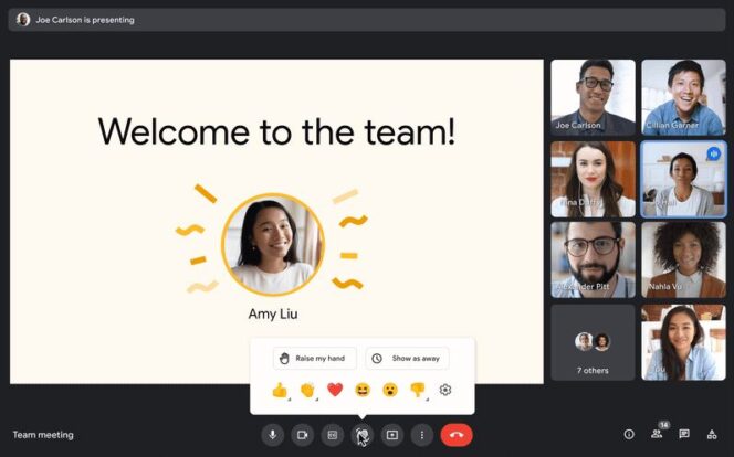 google-meet-reunion-reaction-emojis