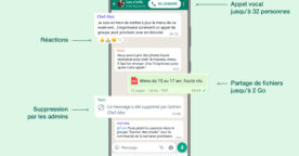 Nouveautés WhatsApp : réactions emojis, partage de fichiers jusqu’à 2 Go…