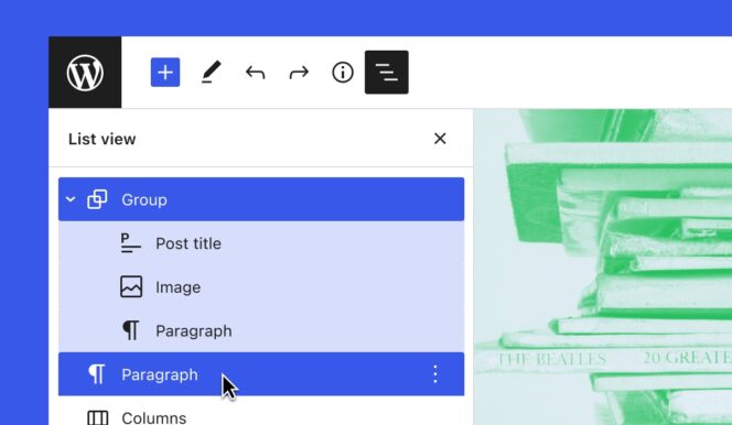 List-view-wordpress-6-0