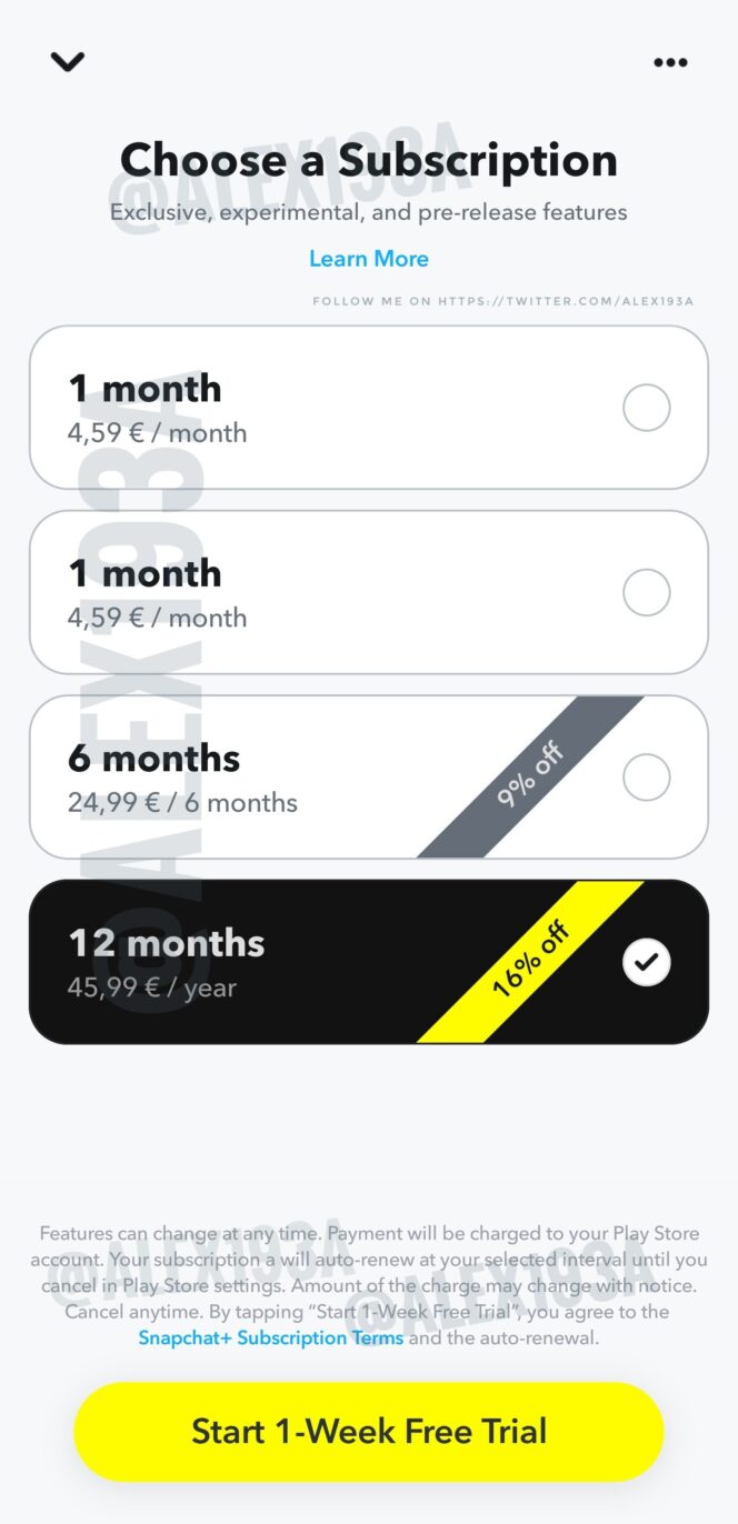 snapchat-abonnements