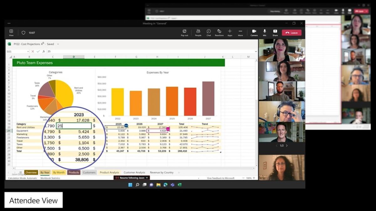microsoft-teams-excel-live