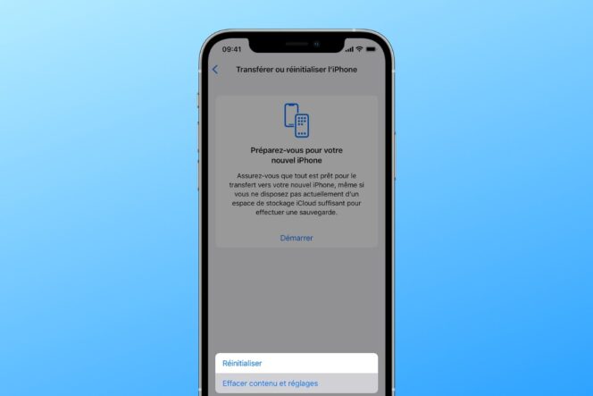 comment réinitialiser son iphone