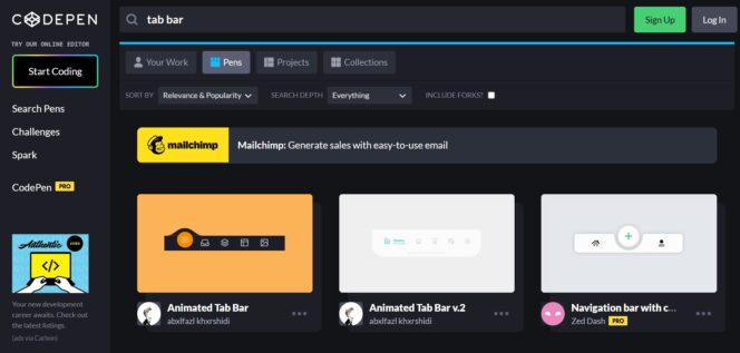 codepen-search