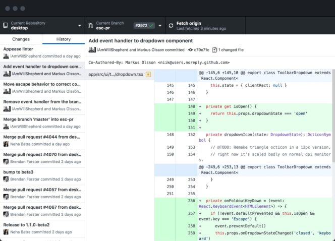 github-interface