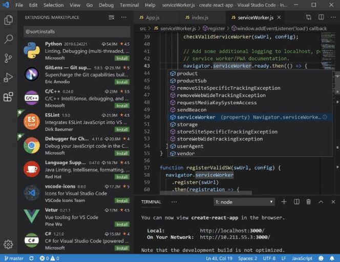 visual-studio-code-interface