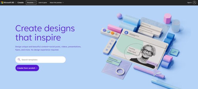 Microsoft-Create-site
