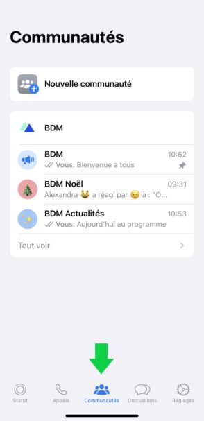 onglet-communautés-whatsapp