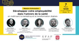 Webinar : réussir son projet professionnel en marketing et communication digitale dans la santé