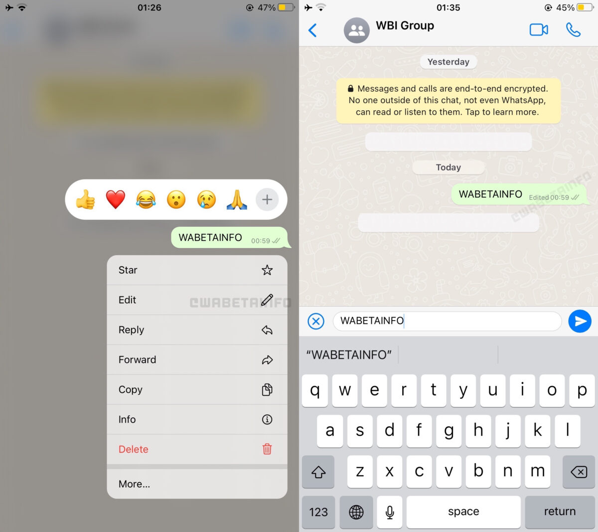 comment envoyer un message unique sur whatsapp