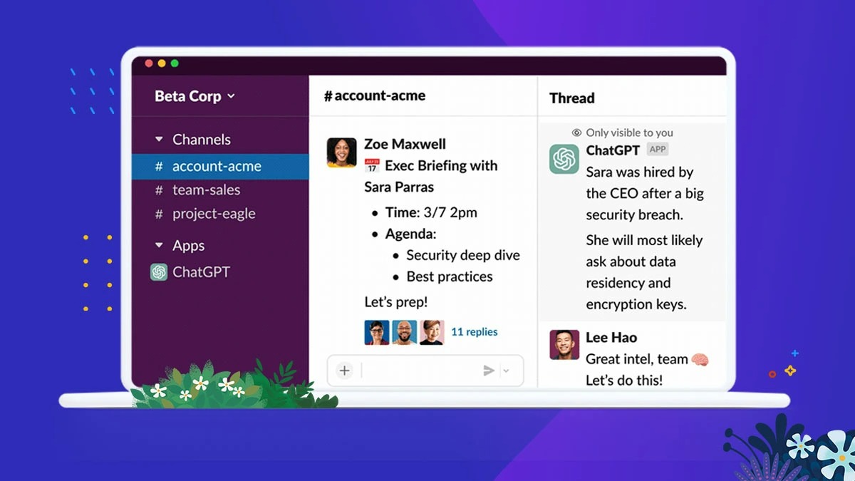 Chat GPT App Slack