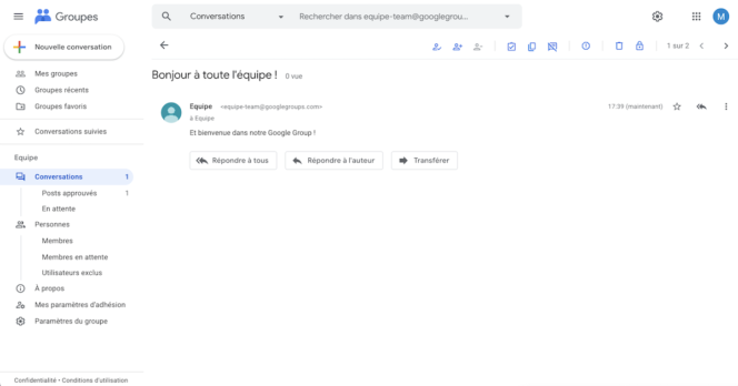 Créer des groupes google et gmail
