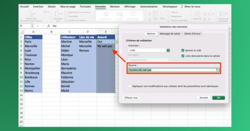 Comment créer une liste déroulante sur Excel : bonnes pratiques et exemples