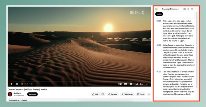 Extension Chrome ChatGPT : YouTube Summary