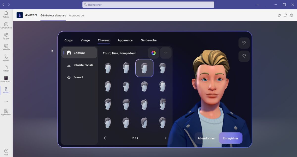 Microsoft Teams comment créer son avatar 3D pour les visioconférences