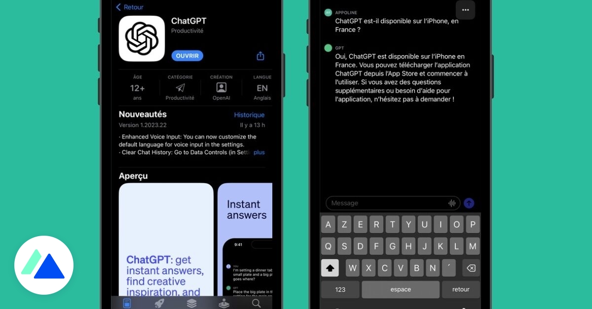ChatGPT sur iPhone : l’application officielle est disponible en France, comment la télécharger