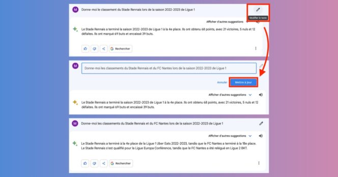 Google Bard – Prompt Editing