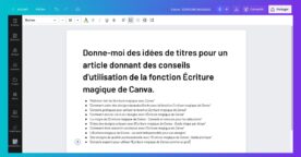 Canva : 6 astuces pour utiliser l’outil Écriture magique