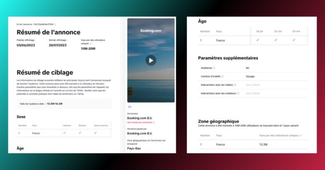 TikTok – bibliothèque d’annonces (3)