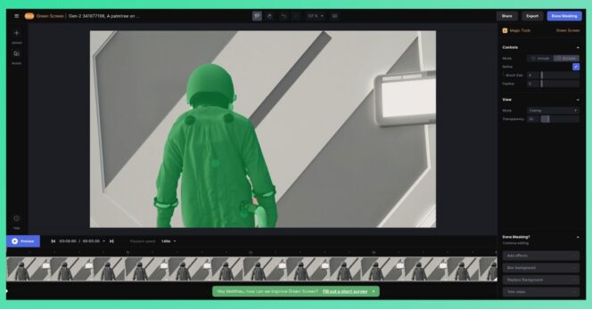 AI Magic Tools – Green Screen