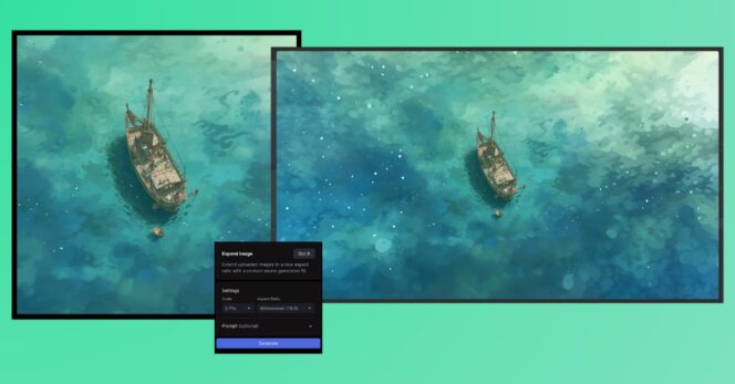 AI Magic Tools – extend image
