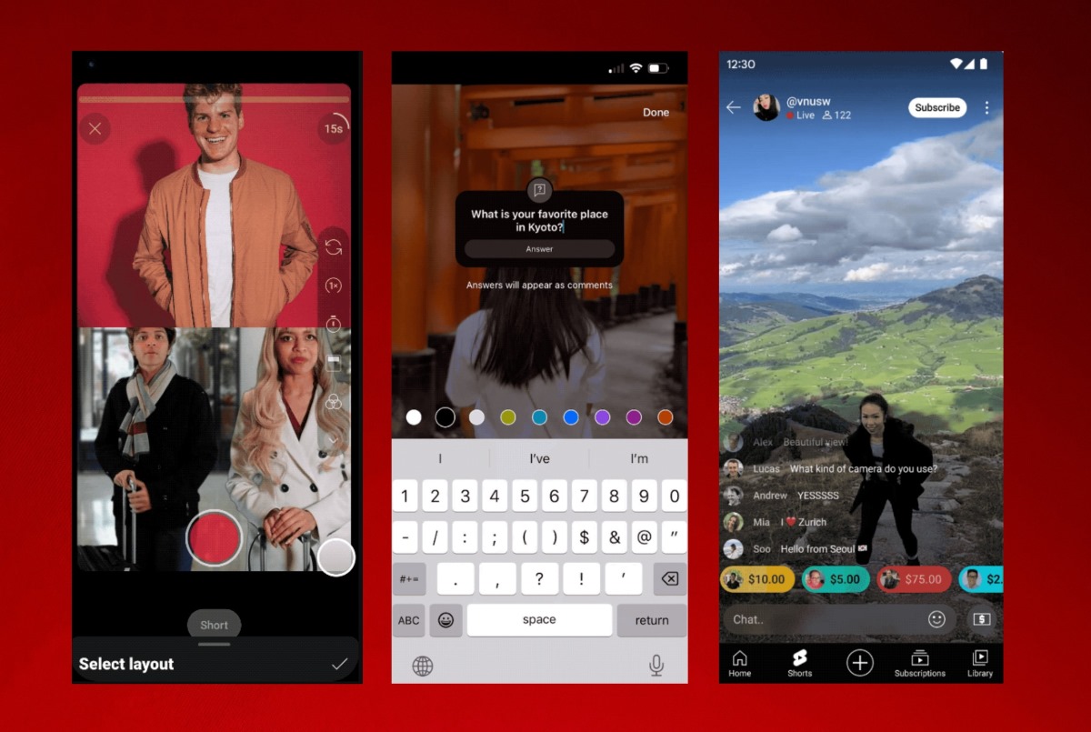 YouTube Shorts Nouveautés