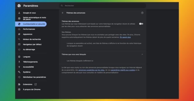 Chrome – ciblage publicitaire (3)