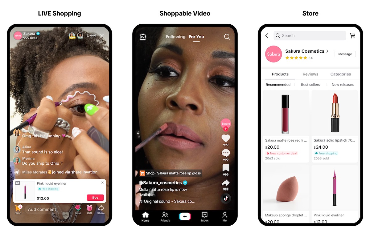 TikTok Shop lancé aux ÉtatsUnis l’application s’ouvre au