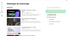 Comment effacer votre historique sur YouTube