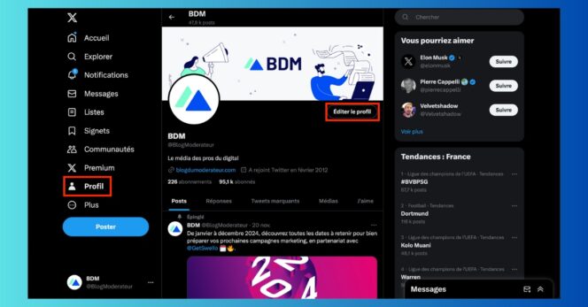 X Twitter – nom de profil