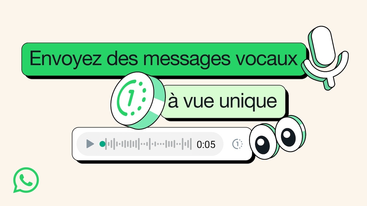 WhatsApp comment envoyer des messages vocaux éphémères